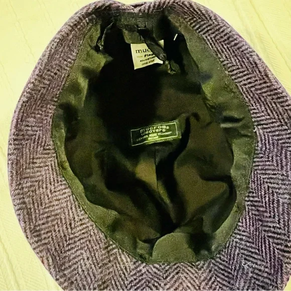 MUCROS WEAVERS Purple Wool Flapper Hat - Picture 3 of 6